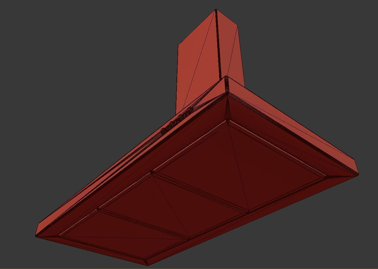 Kitchen Extractor Hood 3D model_2