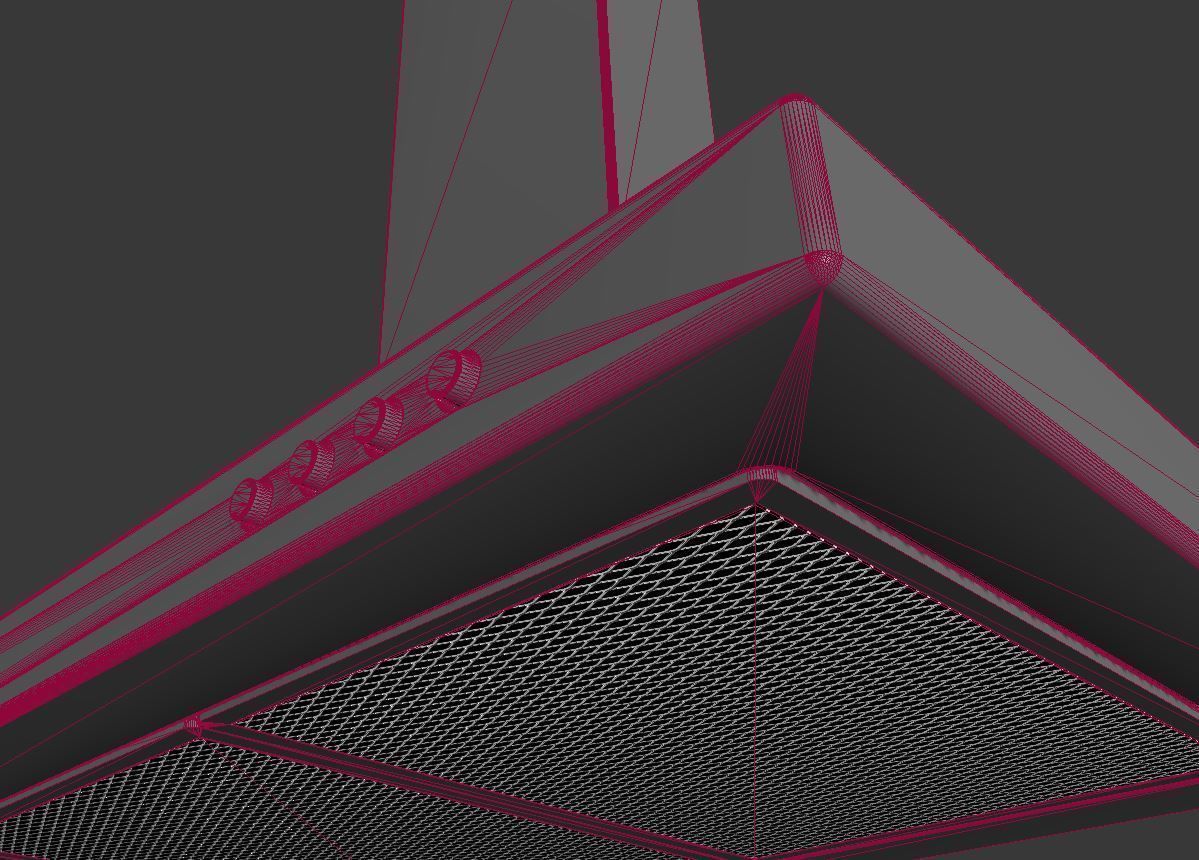 Kitchen Extractor Hood 3D model_3