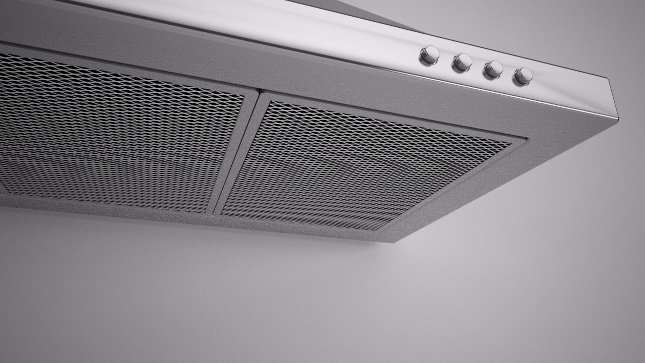 Kitchen Extractor Hood 3D model_1
