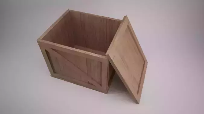 Wooden Crate 3D model