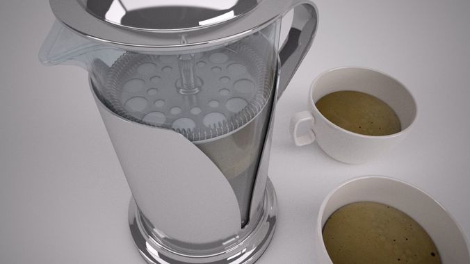 Domestic Coffee Pot 3D model