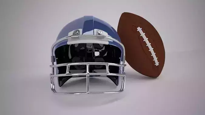 Regulation NFL Football and Helmet