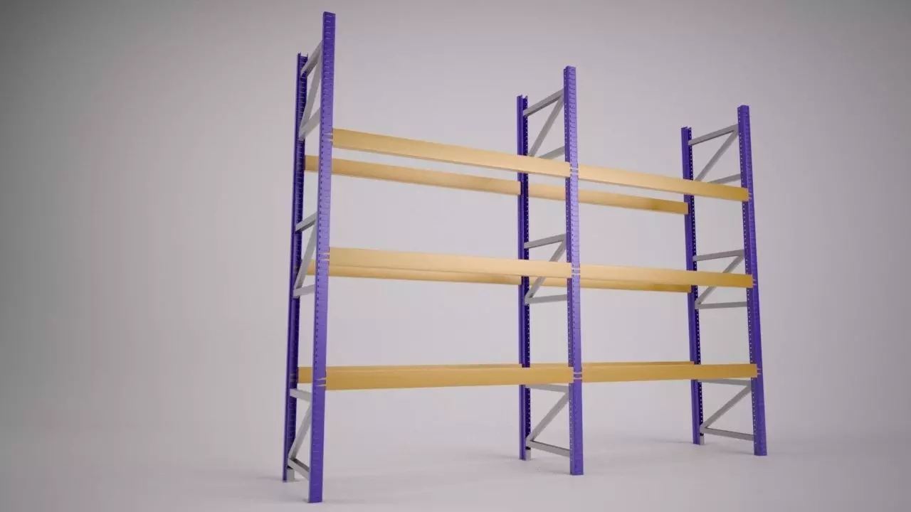 Warehouse Racking 3D model_1