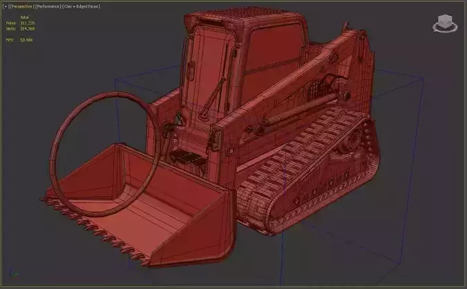 Rigged BobCAT Tracked Digger