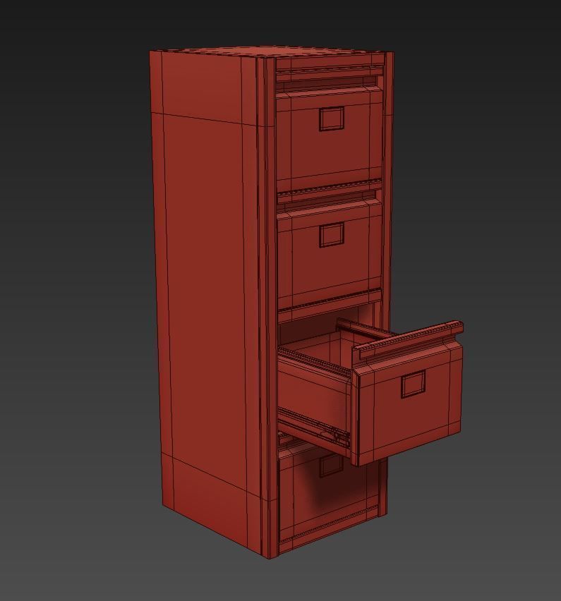 Filing Cabinet 3D model_6