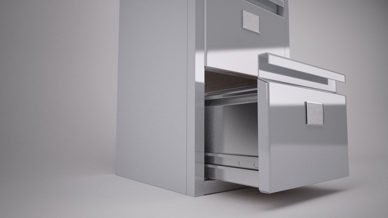 Filing Cabinet 3D model_3
