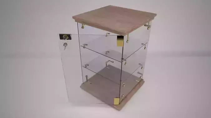 Display Case with Locker