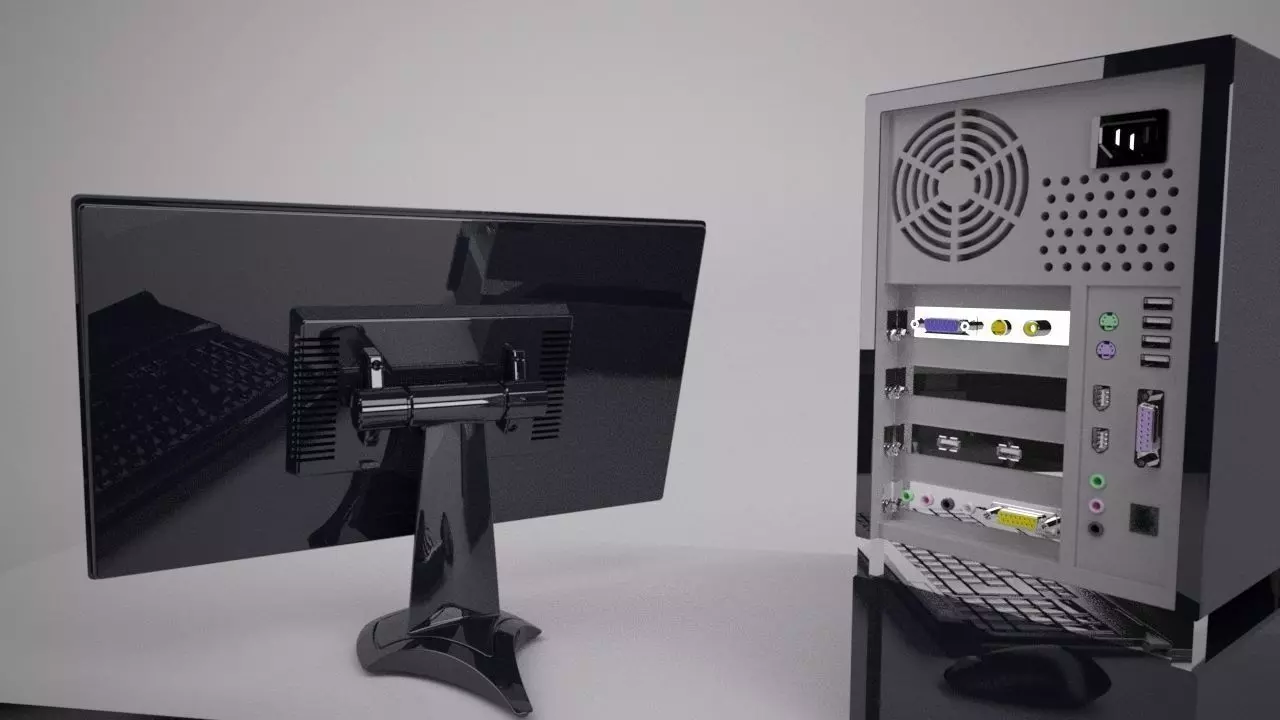Fully Detailed Computer 3D model_5