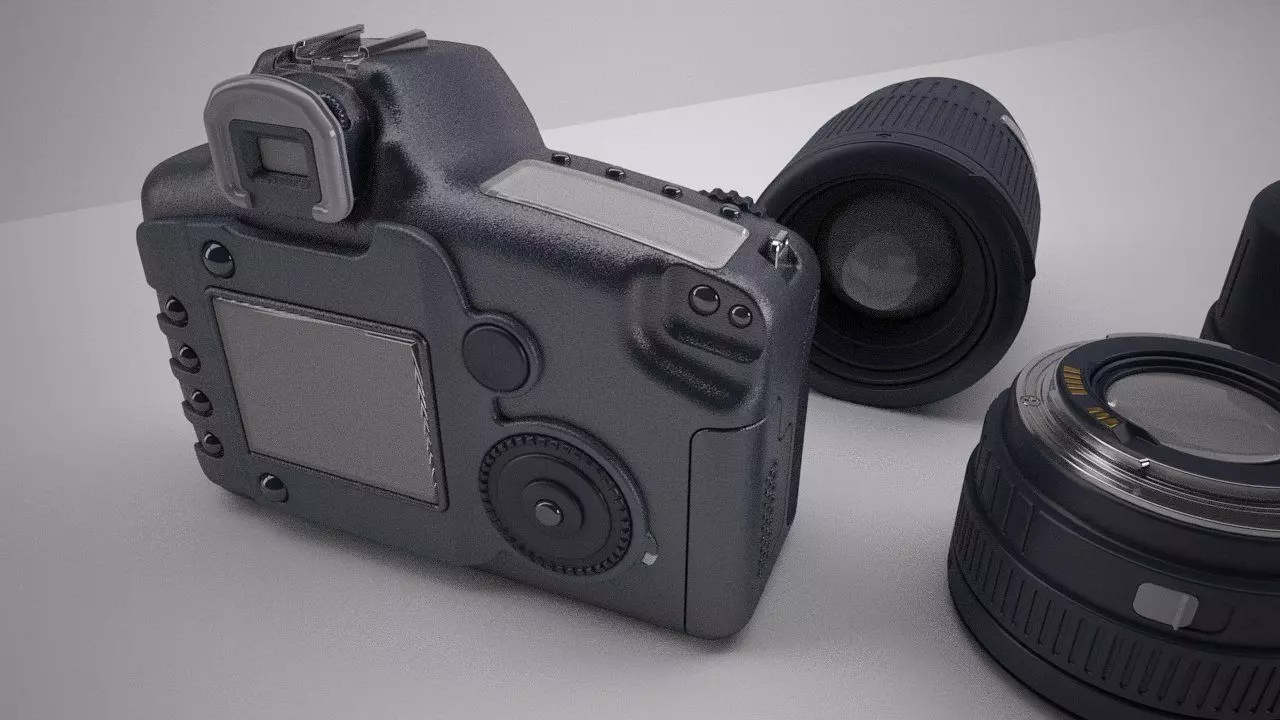 Canon EOS 5D Camera 3D model_0