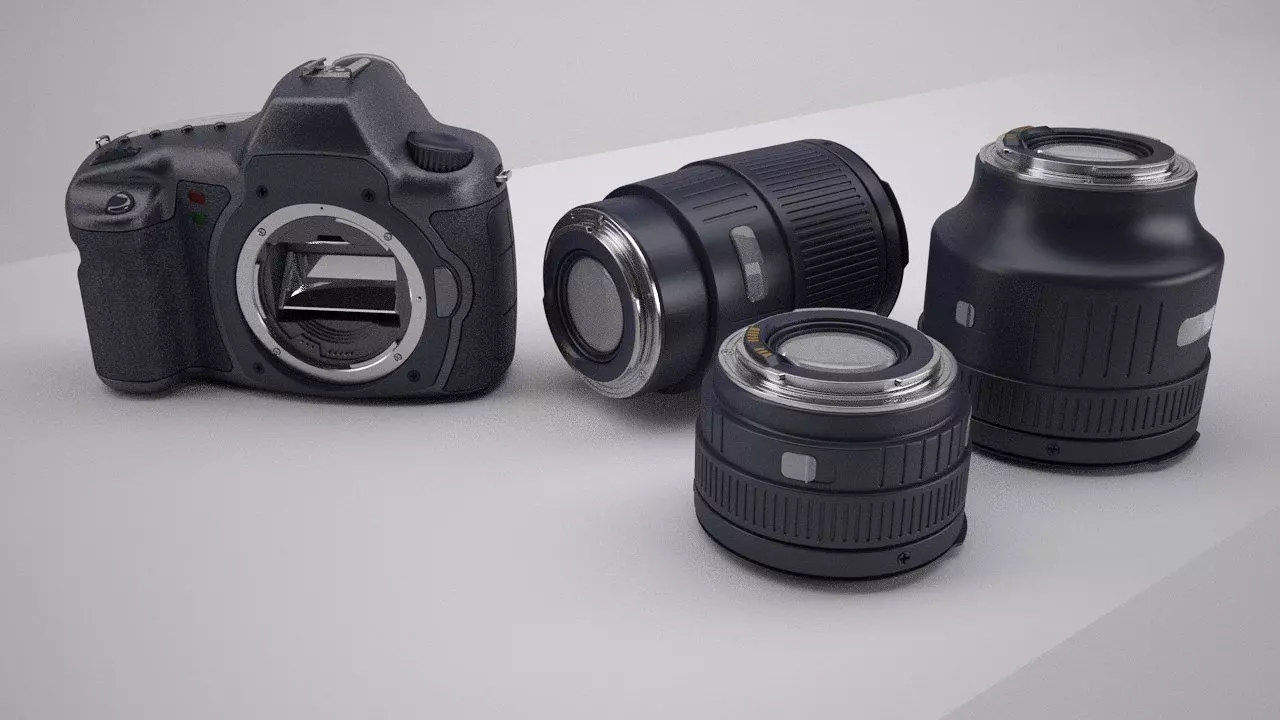 Canon EOS 5D Camera 3D model_2