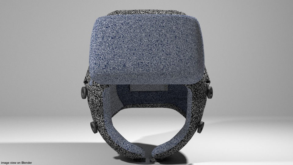 Hat - Ushanka 3D model_1