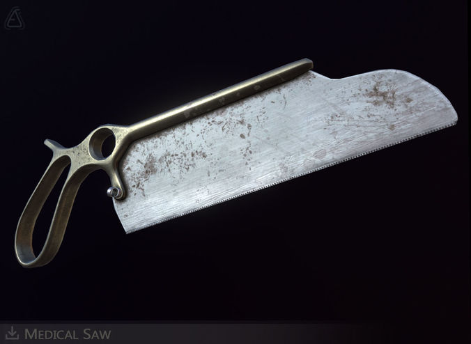 Medical Saw Low-poly 3D model