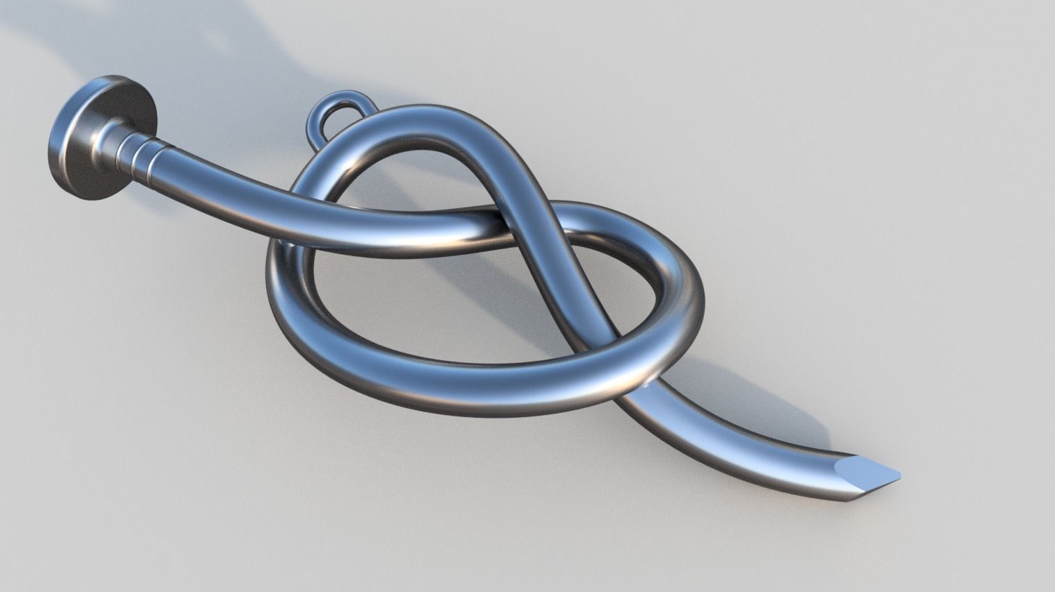 Spike metal spiral 3D print model_1