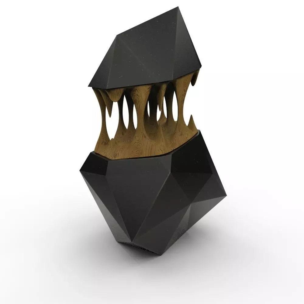 abstract-01 cube with teeth 3D model_0
