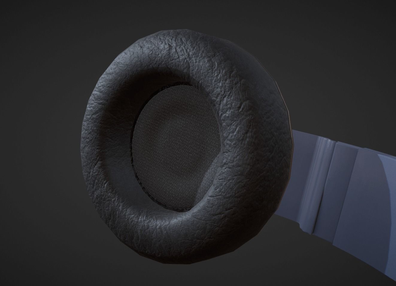 Headphones Low-poly 3D model_2