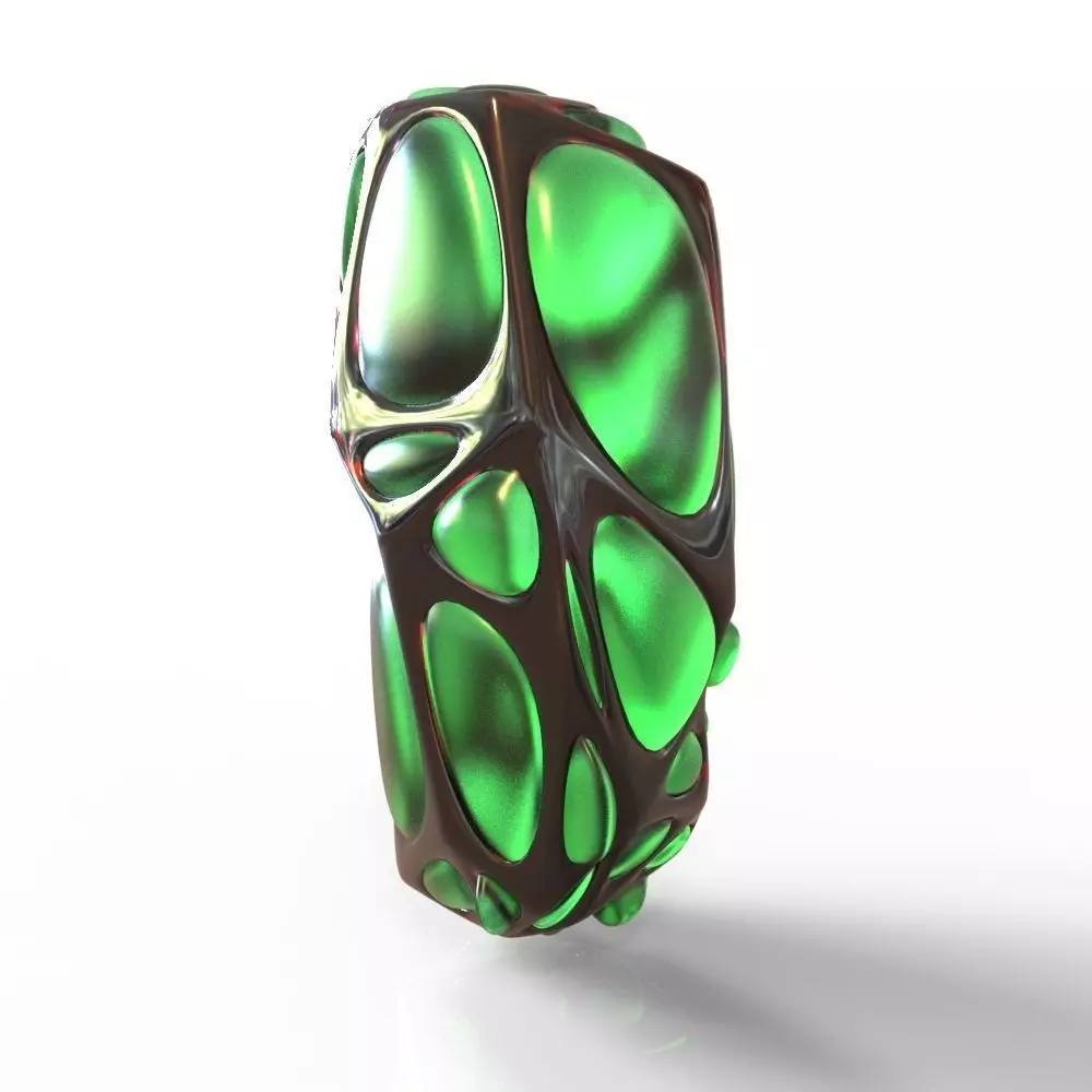 abstract-03 glass ring 3D model_0