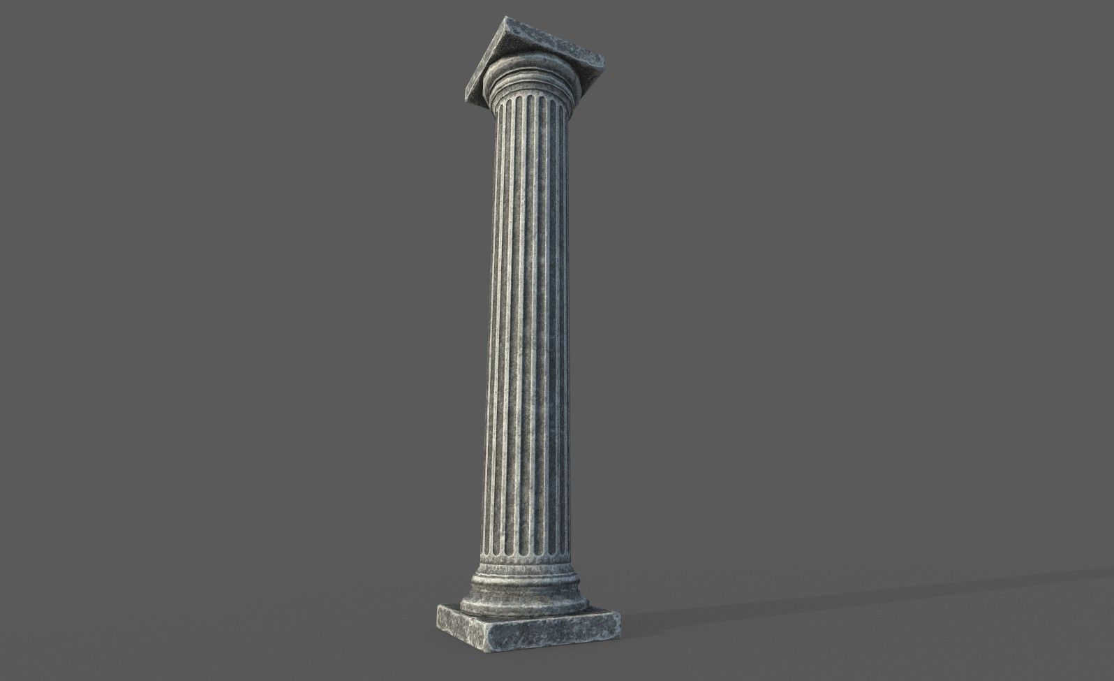 Low Poly Roman Column Low-poly 3D model_19