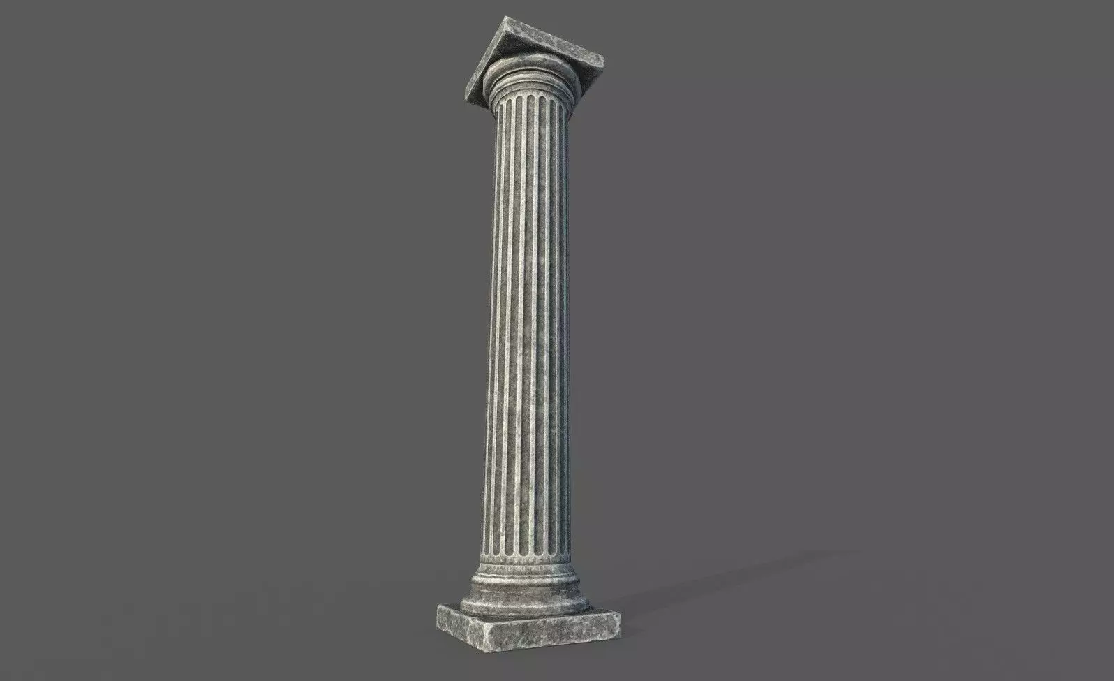 Low Poly Roman Column Low-poly 3D model_0