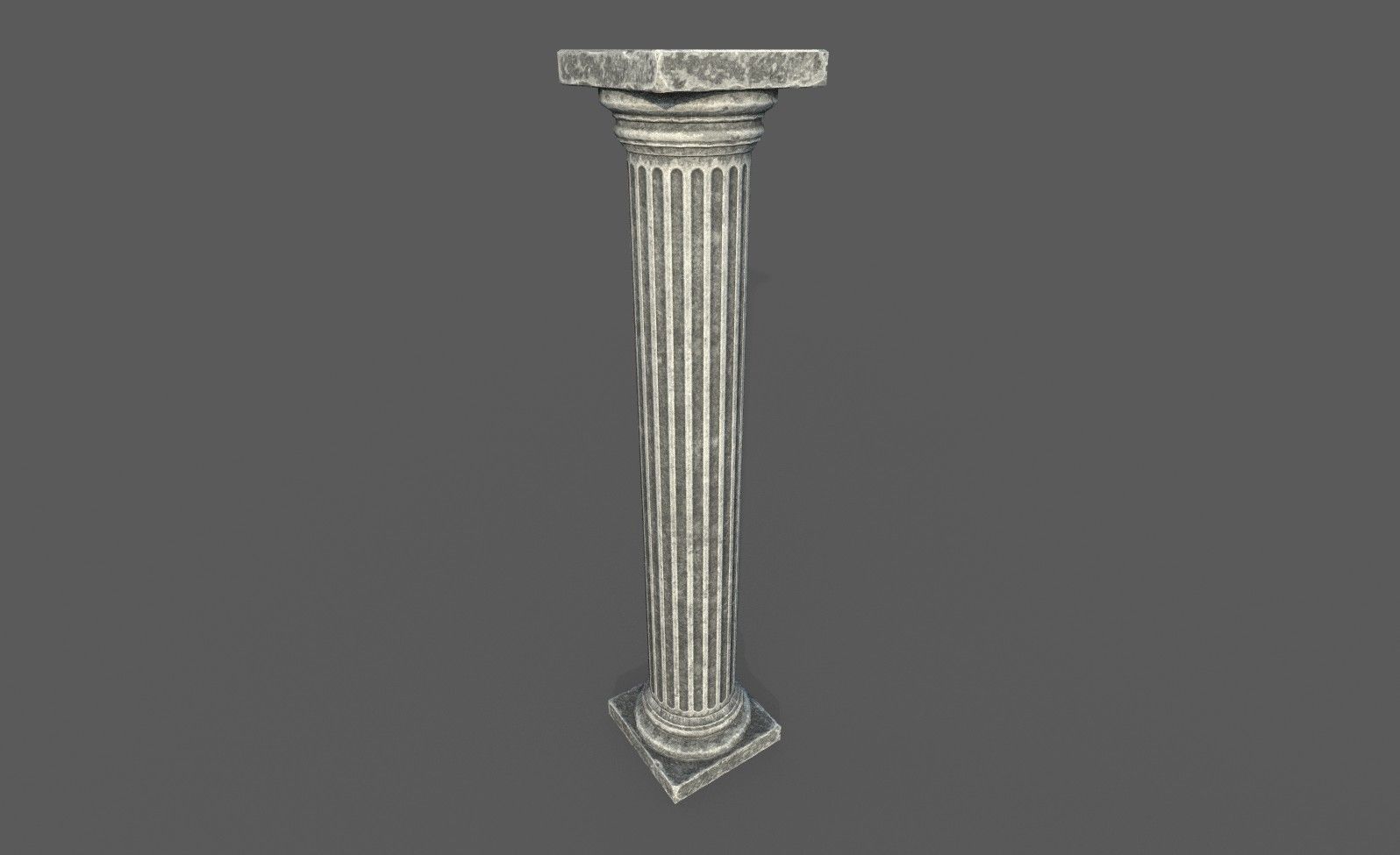 Low Poly Roman Column Low-poly 3D model_20