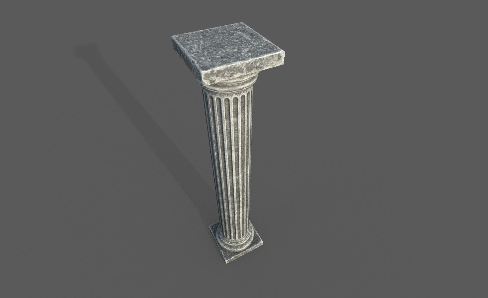 Low Poly Roman Column Low-poly 3D model_23