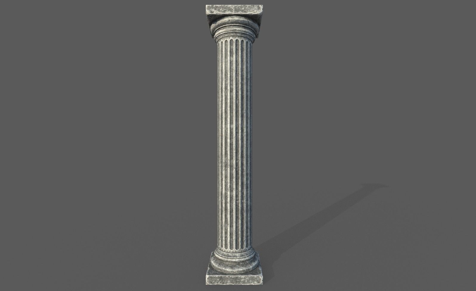 Low Poly Roman Column Low-poly 3D model_15