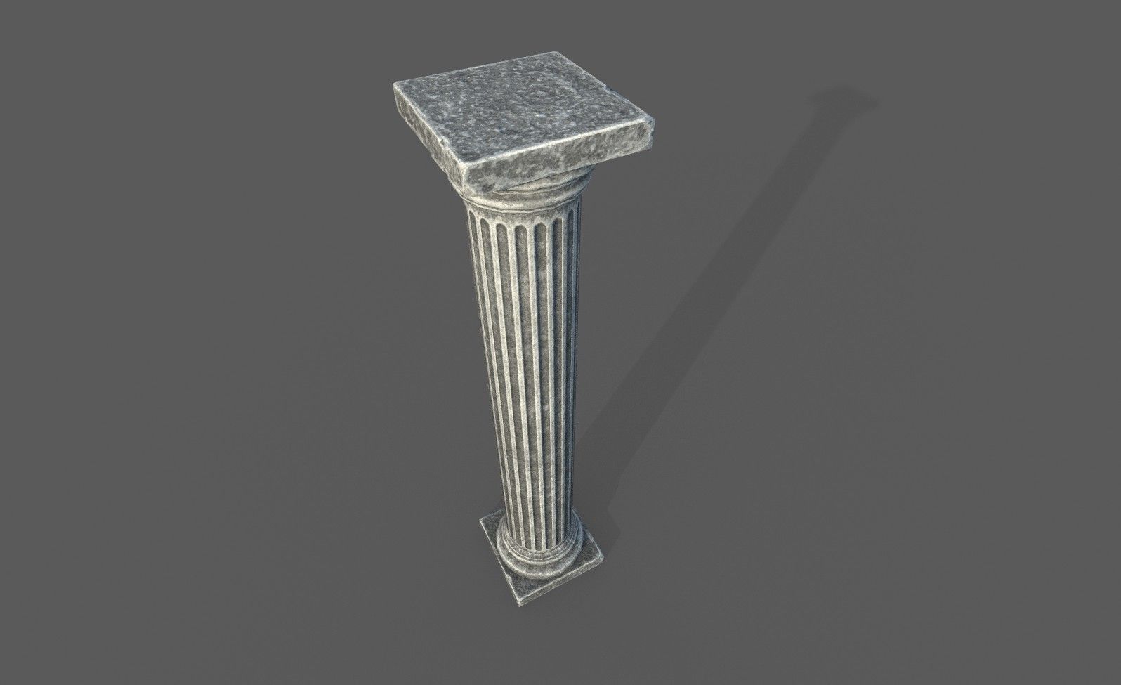 Low Poly Roman Column Low-poly 3D model_18