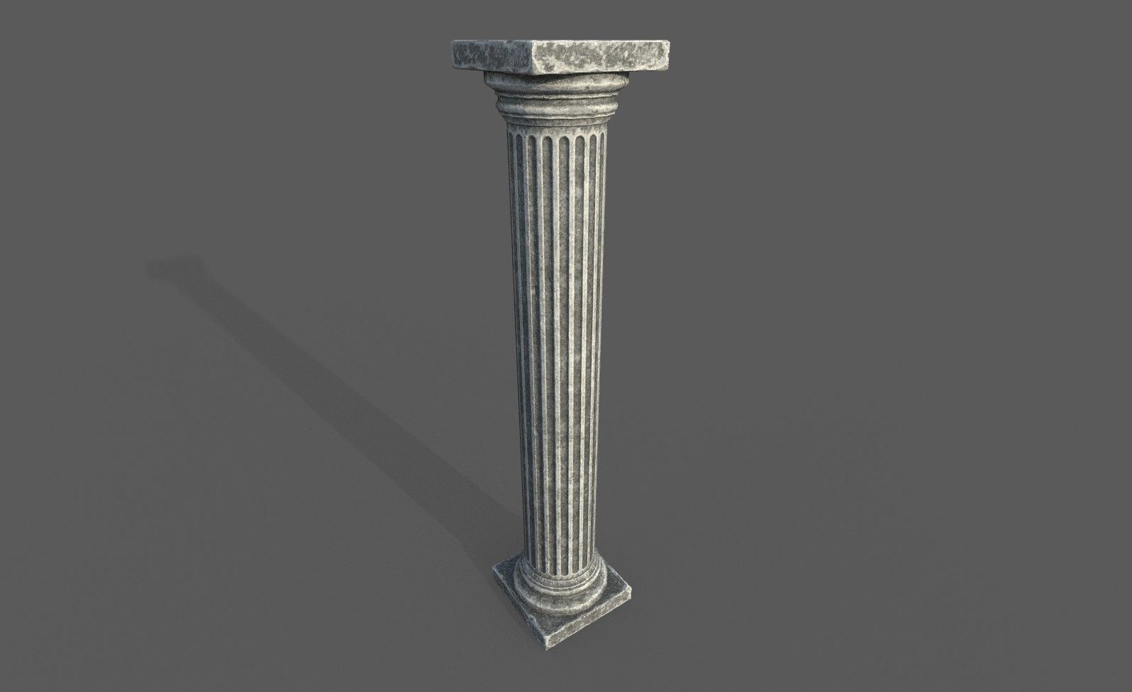 Low Poly Roman Column Low-poly 3D model_25