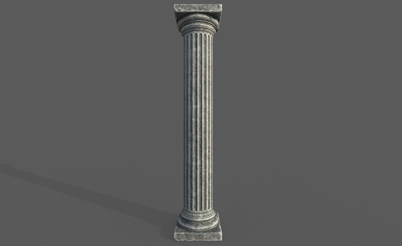 Low Poly Roman Column Low-poly 3D model_16