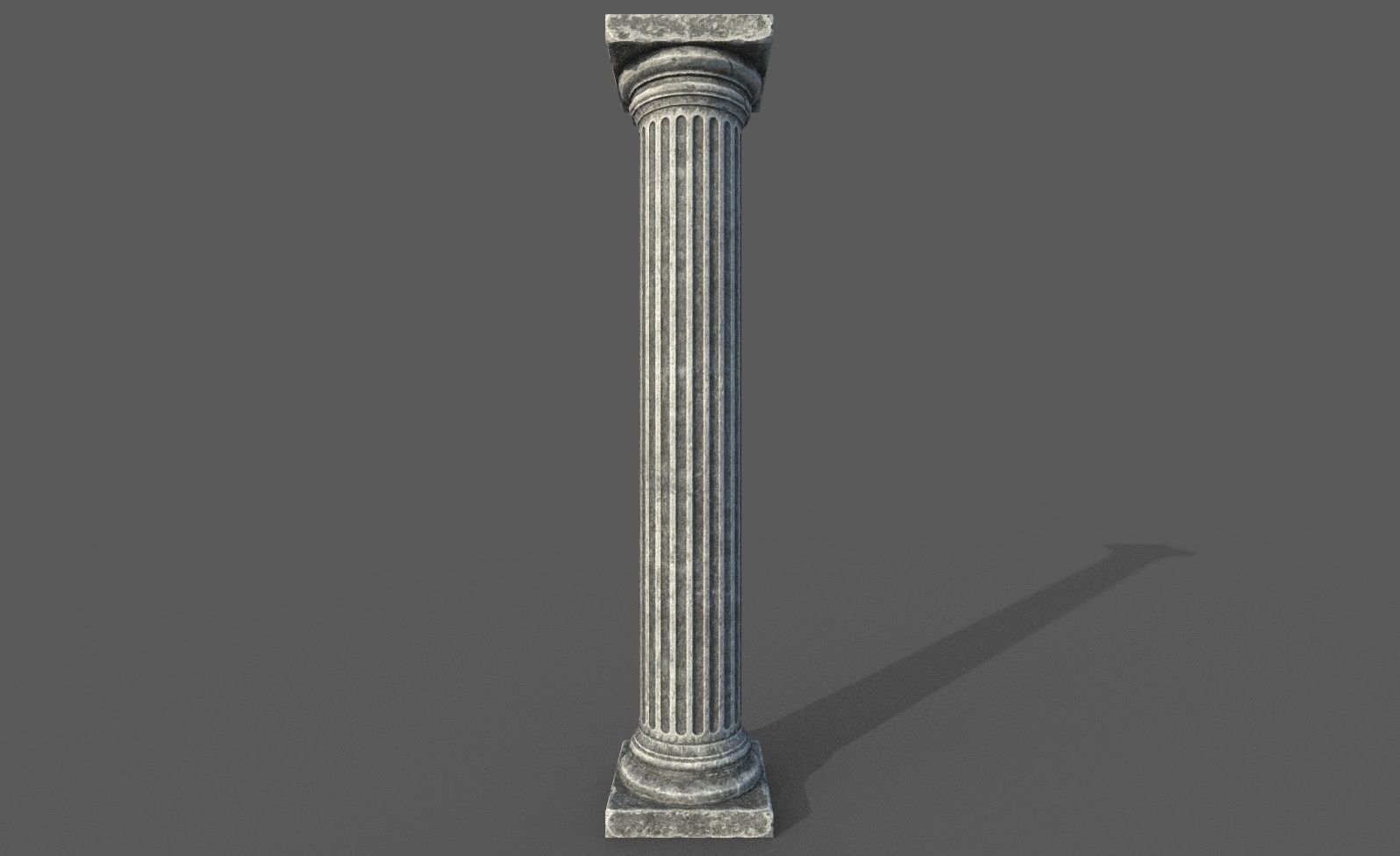 Low Poly Roman Column Low-poly 3D model_22