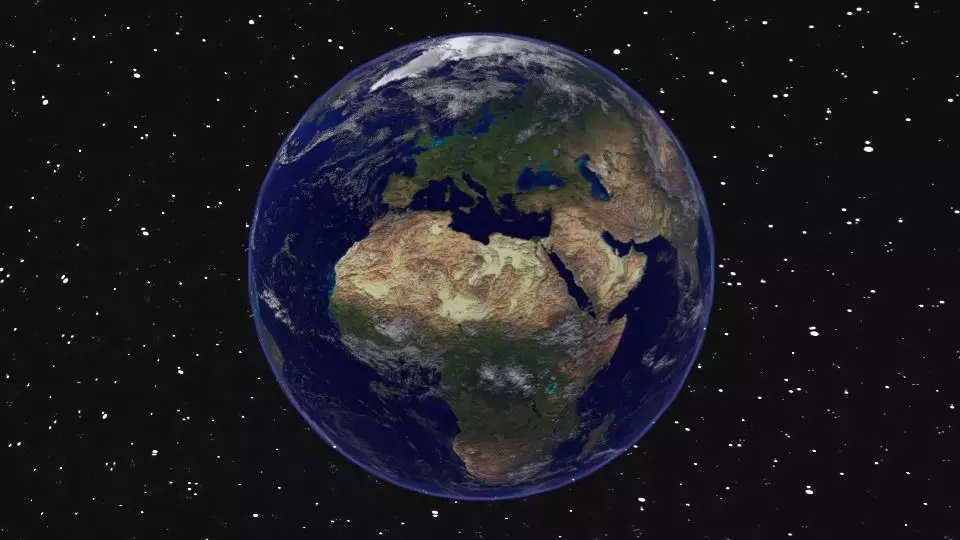 Planet - Earth Low-poly 3D model_0