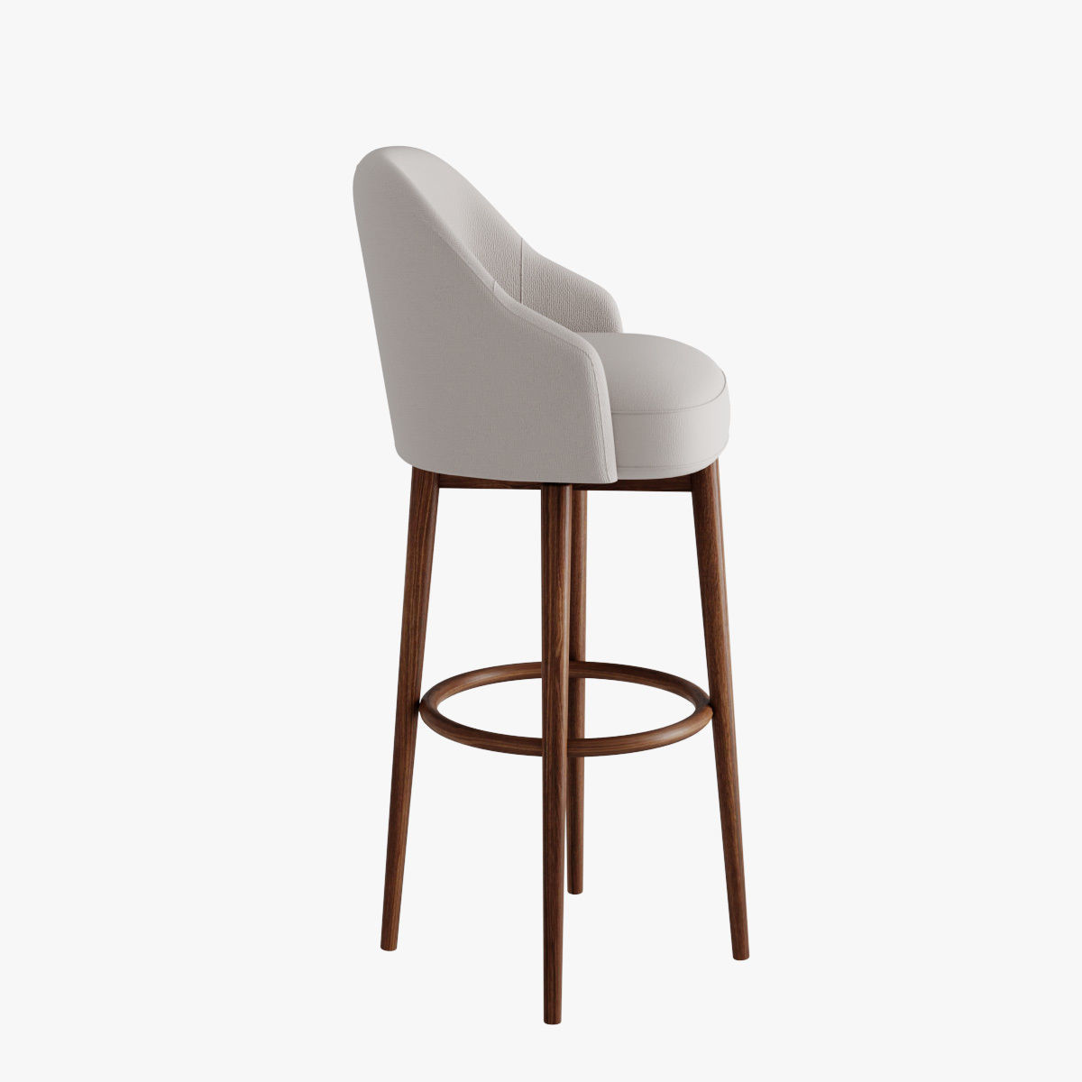 Stool Saddle Bar 3D model_1