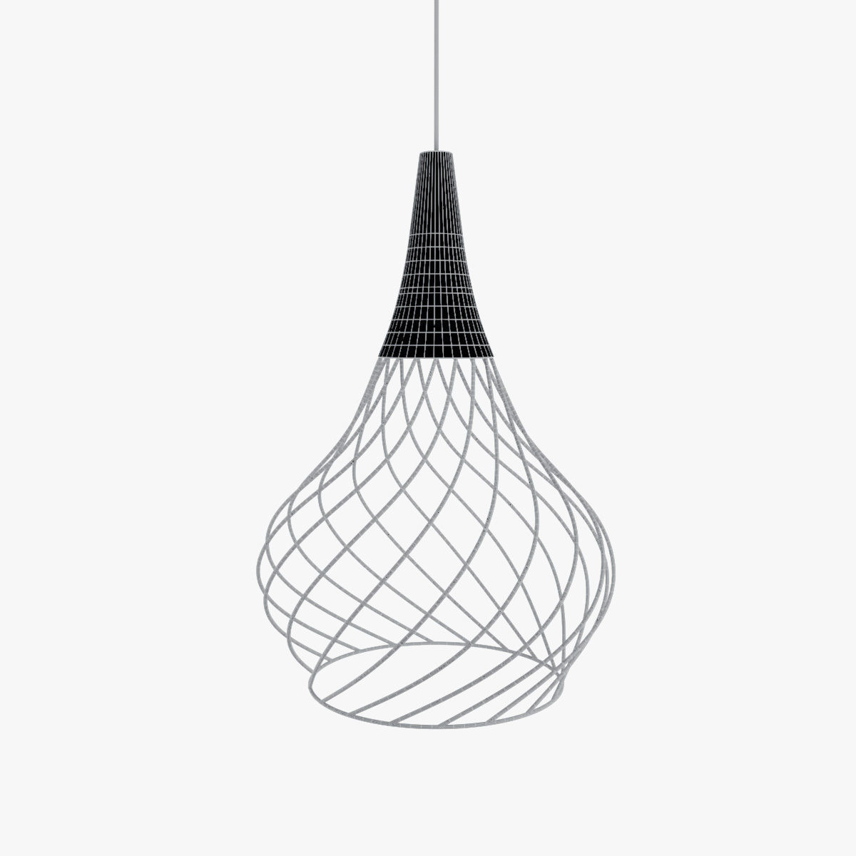 Montgolfier pendant lamp 3D model_2