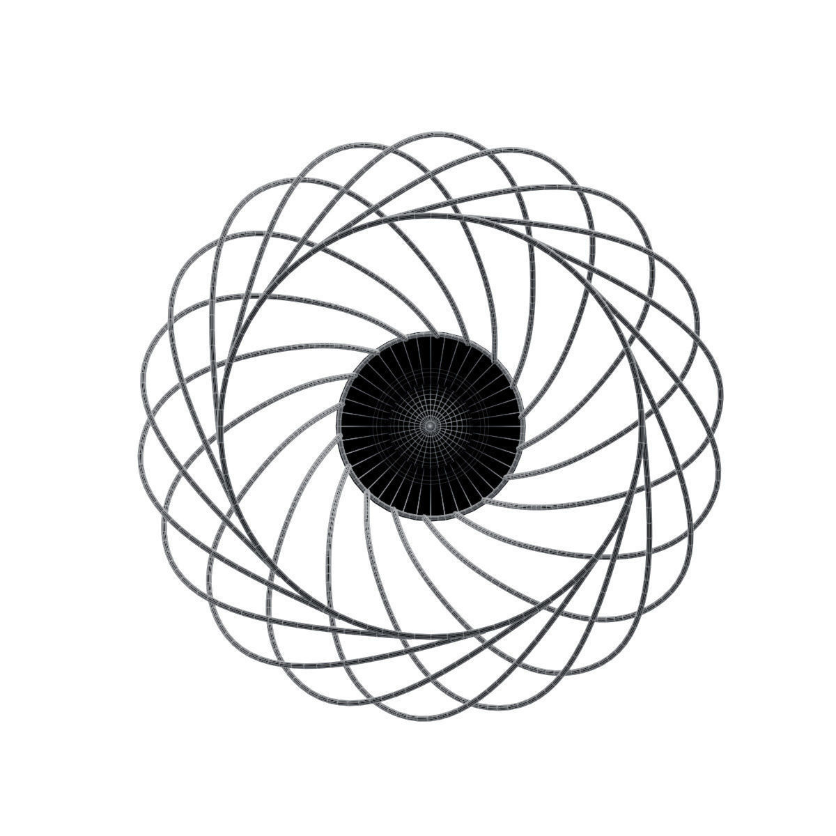 Montgolfier pendant lamp 3D model_6