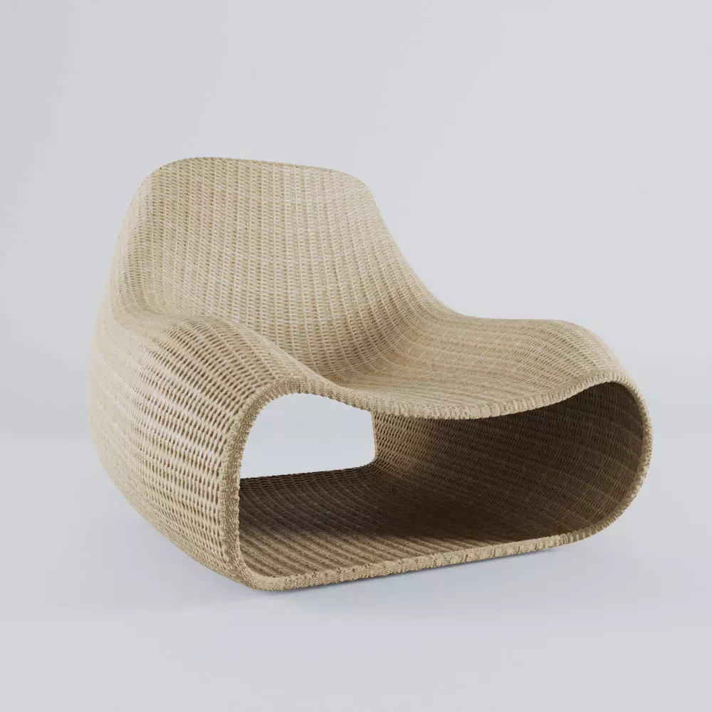 Rattan chair 3D model