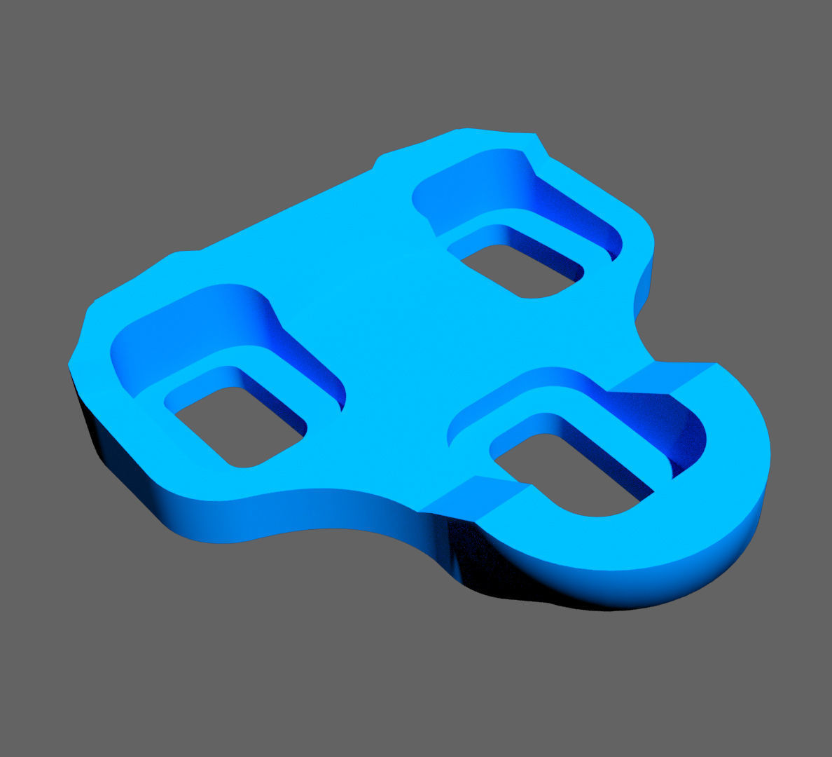 Generic Cleat - cycling shoe clip 3D print model_2