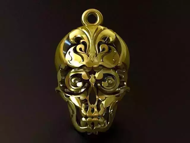 Skull Thai Tattoo Pendant