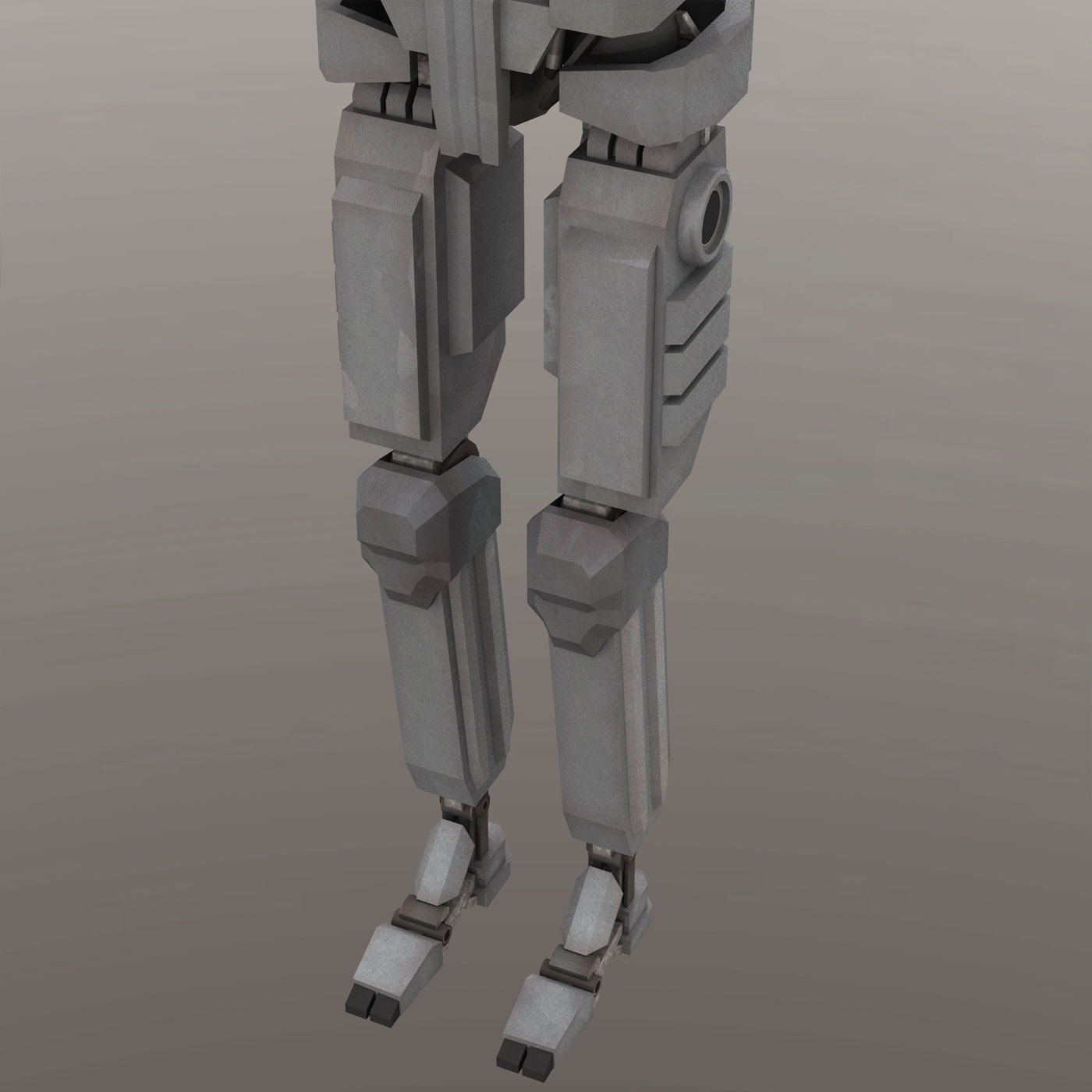Robot Hunter LP Low-poly 3D model_6