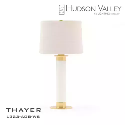 Table Lamp THAYER L323-AGB-WS Low-poly 3D model