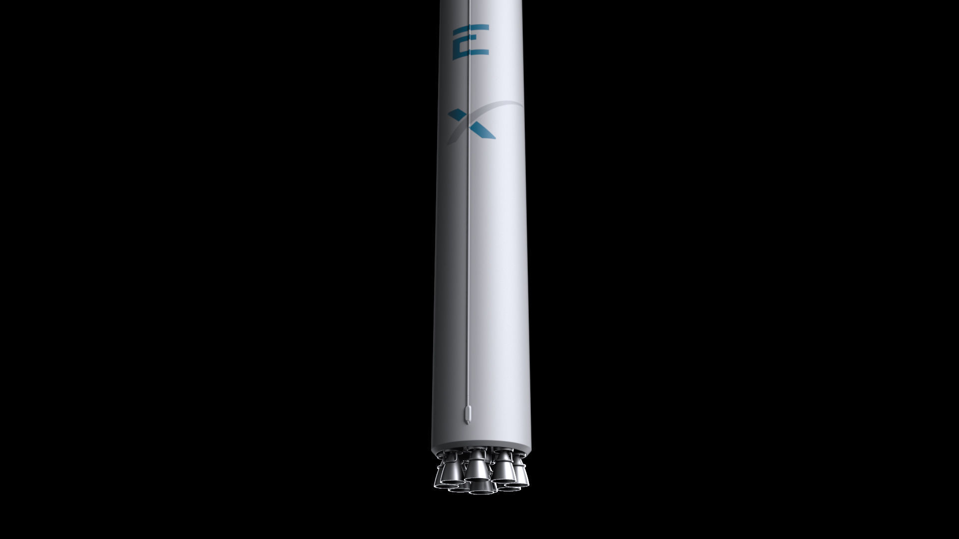 Falcon 9 Non Reusable 3D model_4