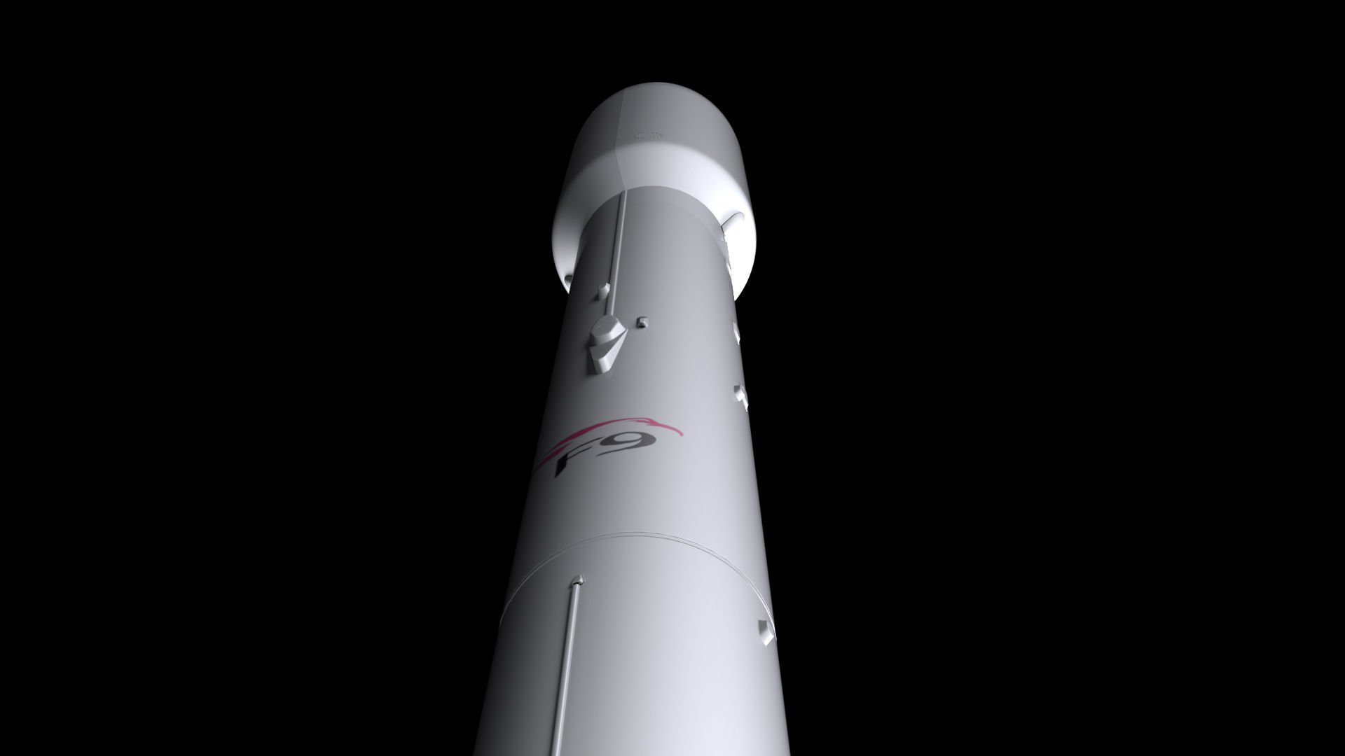 Falcon 9 Non Reusable 3D model_9
