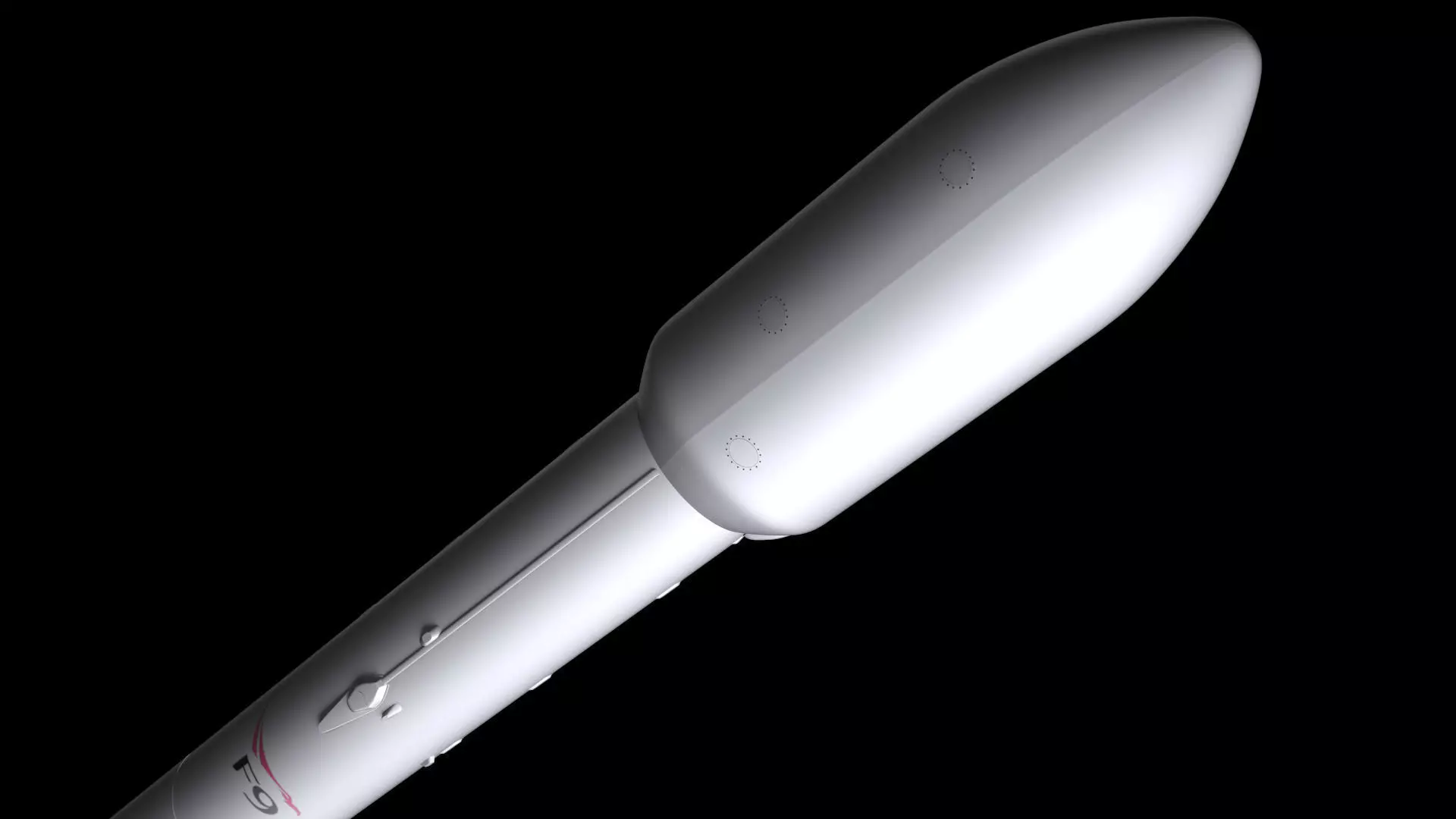 Falcon 9 Non Reusable 3D model_0