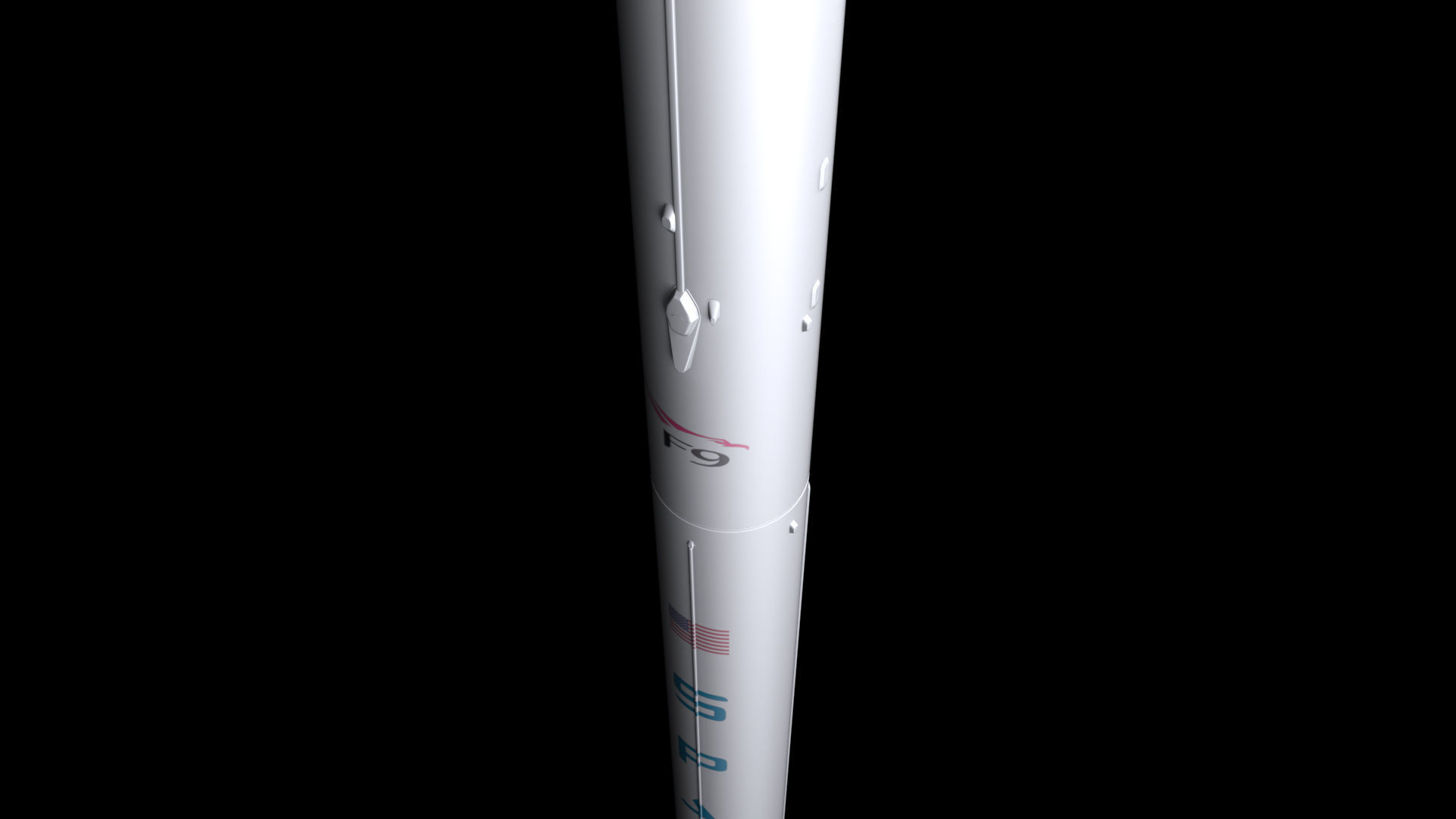 Falcon 9 Non Reusable 3D model_6