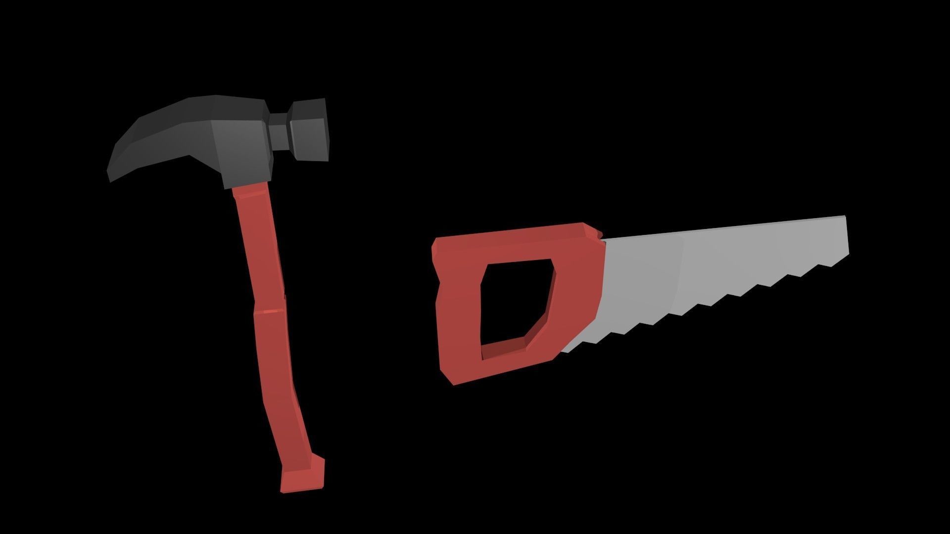 Low poly instruments Low-poly 3D model_7