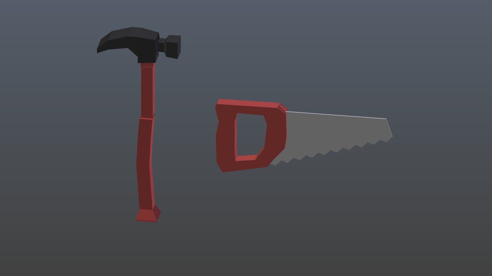 Low poly instruments Low-poly 3D model_9