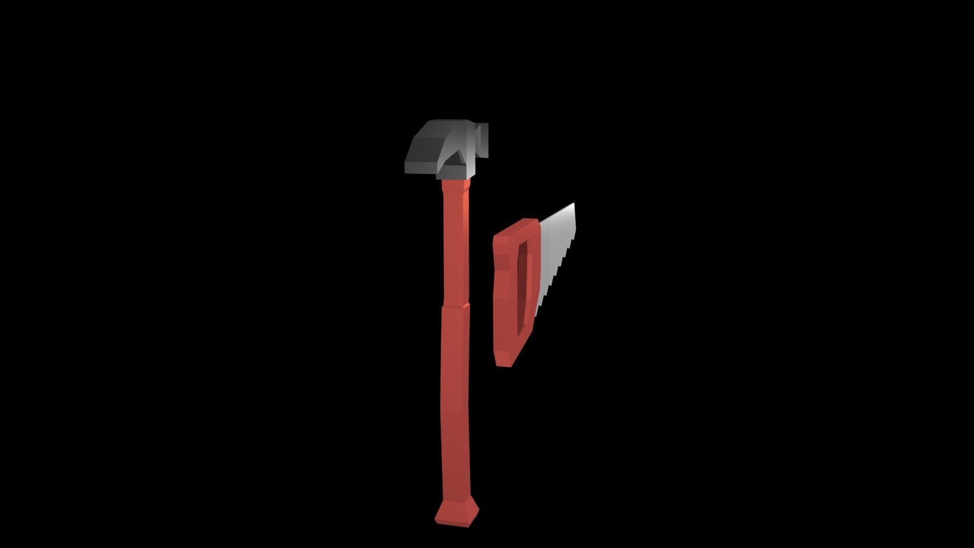 Low poly instruments Low-poly 3D model_3