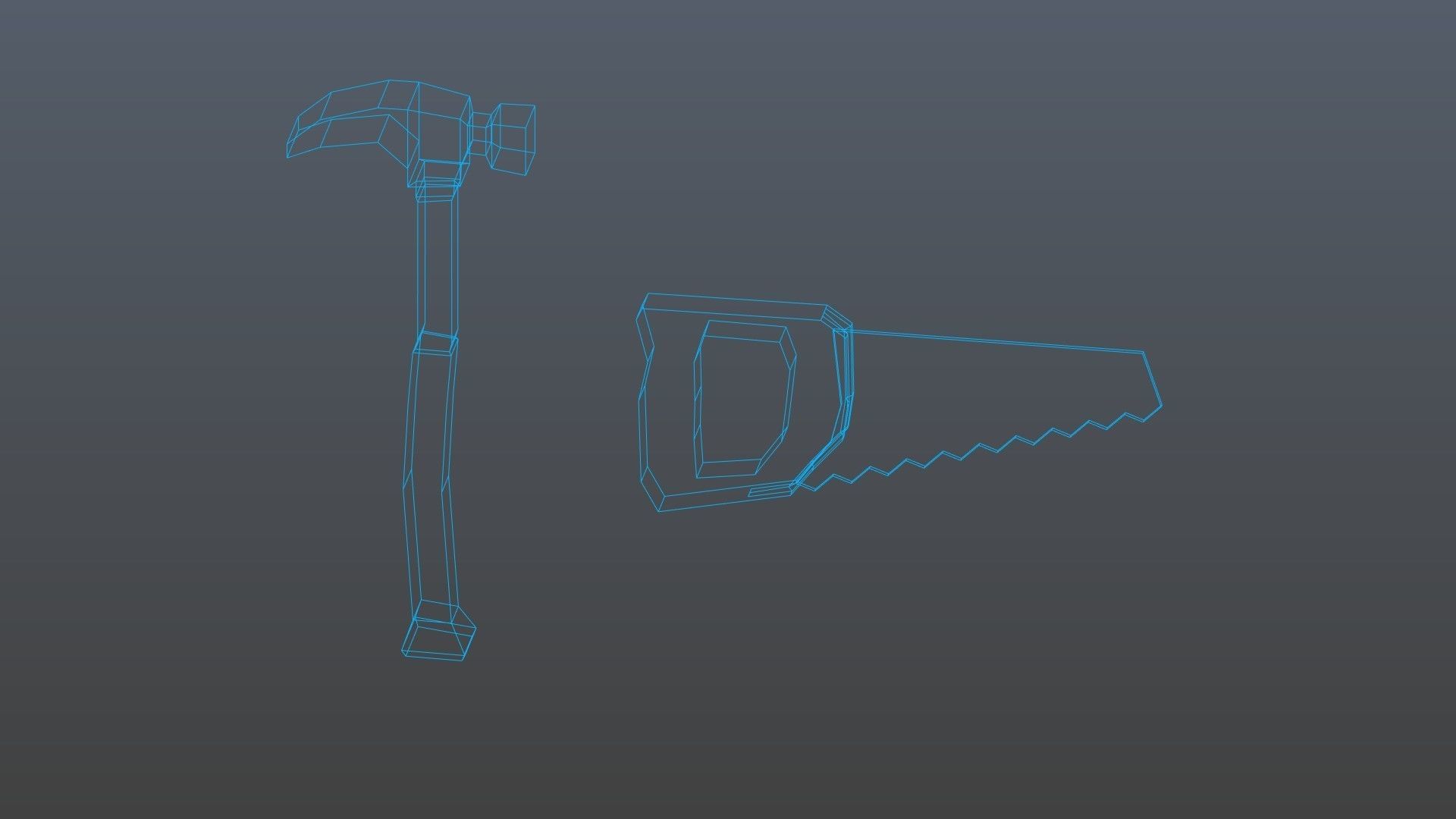 Low poly instruments Low-poly 3D model_10