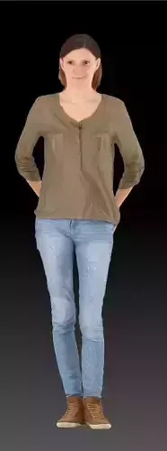 girl woman scan 3d photogrammetry