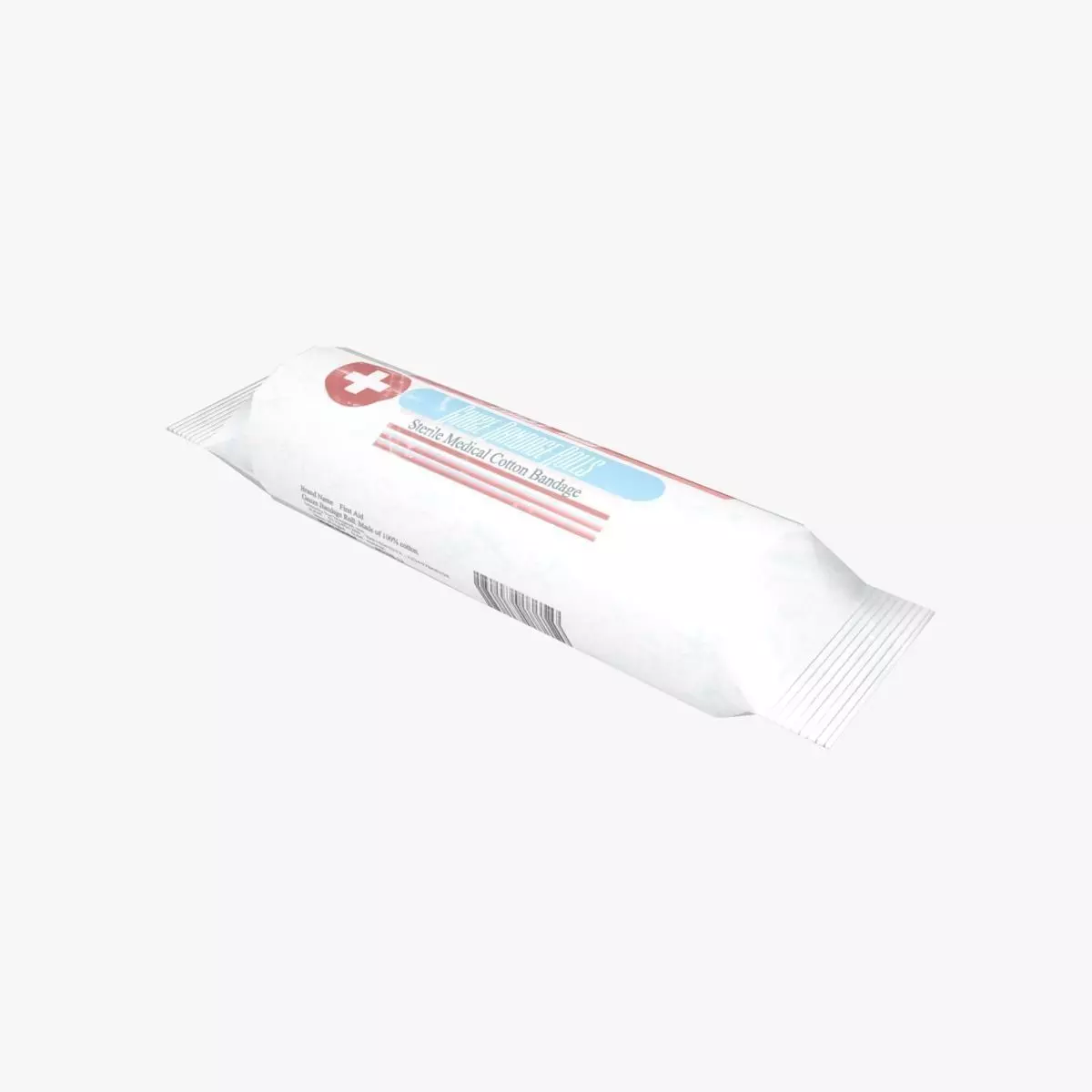 Bandage Roll Low-poly 3D model_0