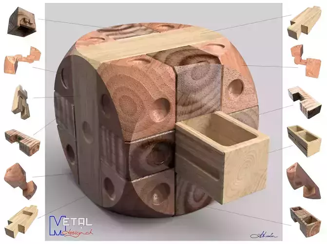 Boite a secrets 3D print model