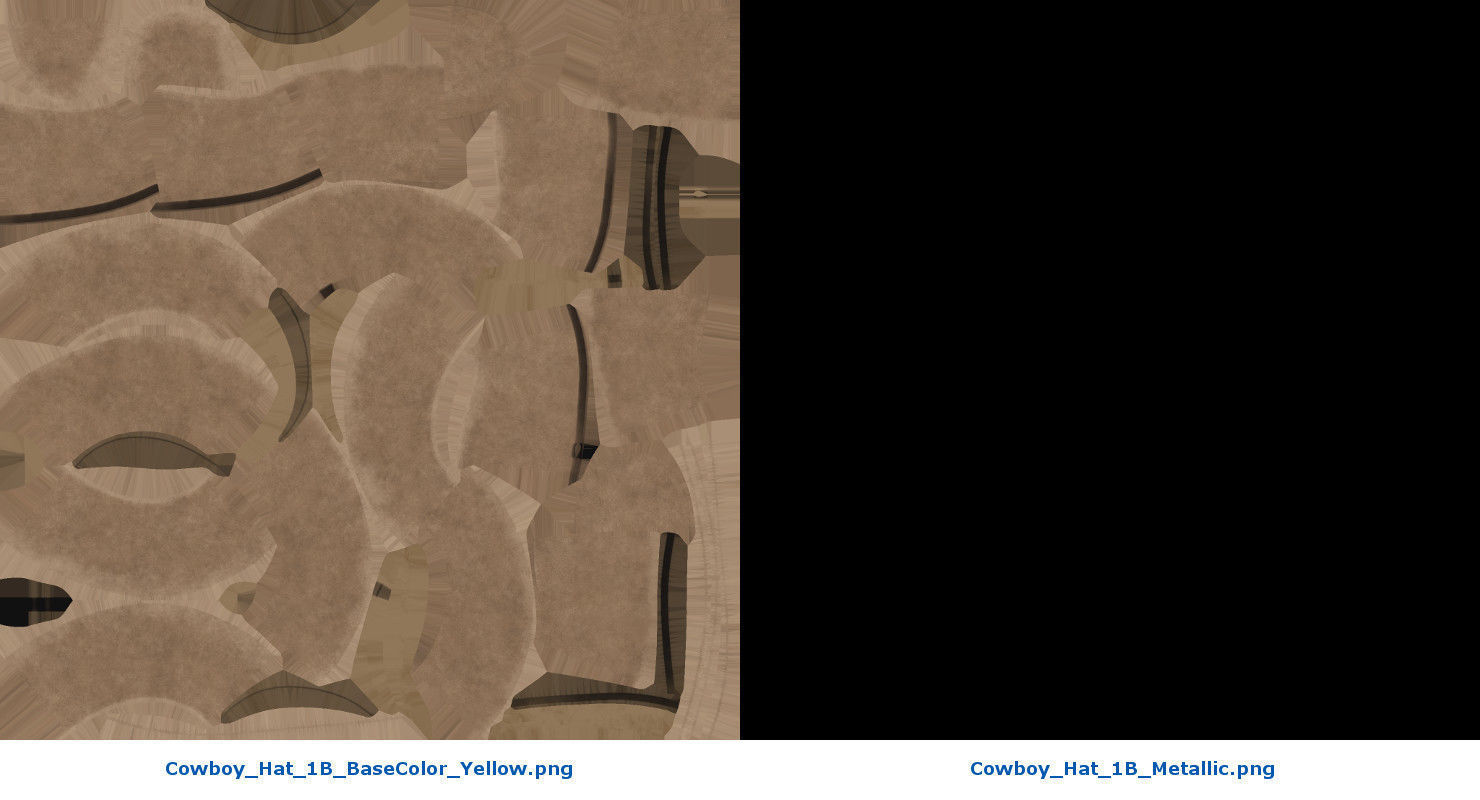 Cowboy Hat 1B Low-poly 3D model_10